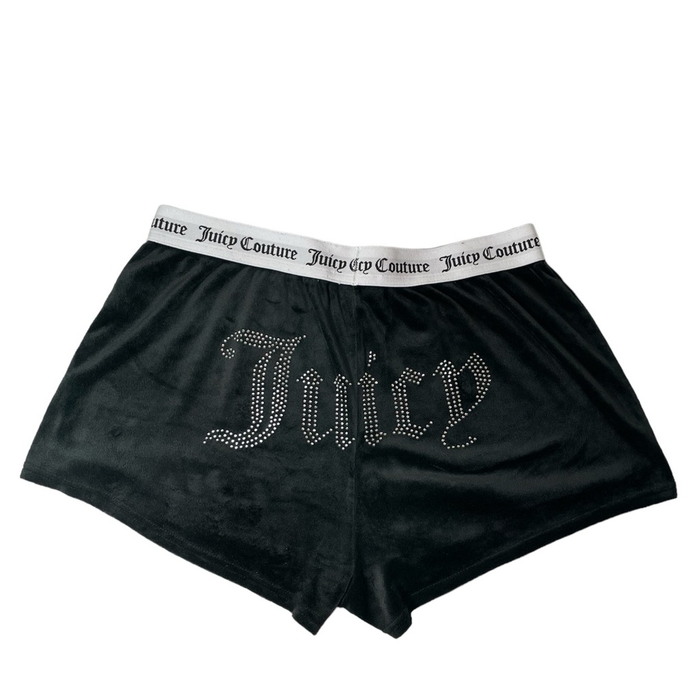 Juicy Couture Large Velour Bling Logo Sleep Booty Shorts